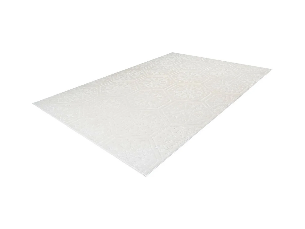 Tapis Moderne Fait Main "Monroe II" Blanc 160 x 230 cm