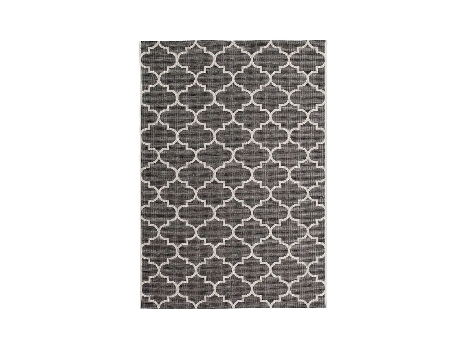 Tapis Tissé à Poils Courts "Batu" Gris 120 x 170 cm