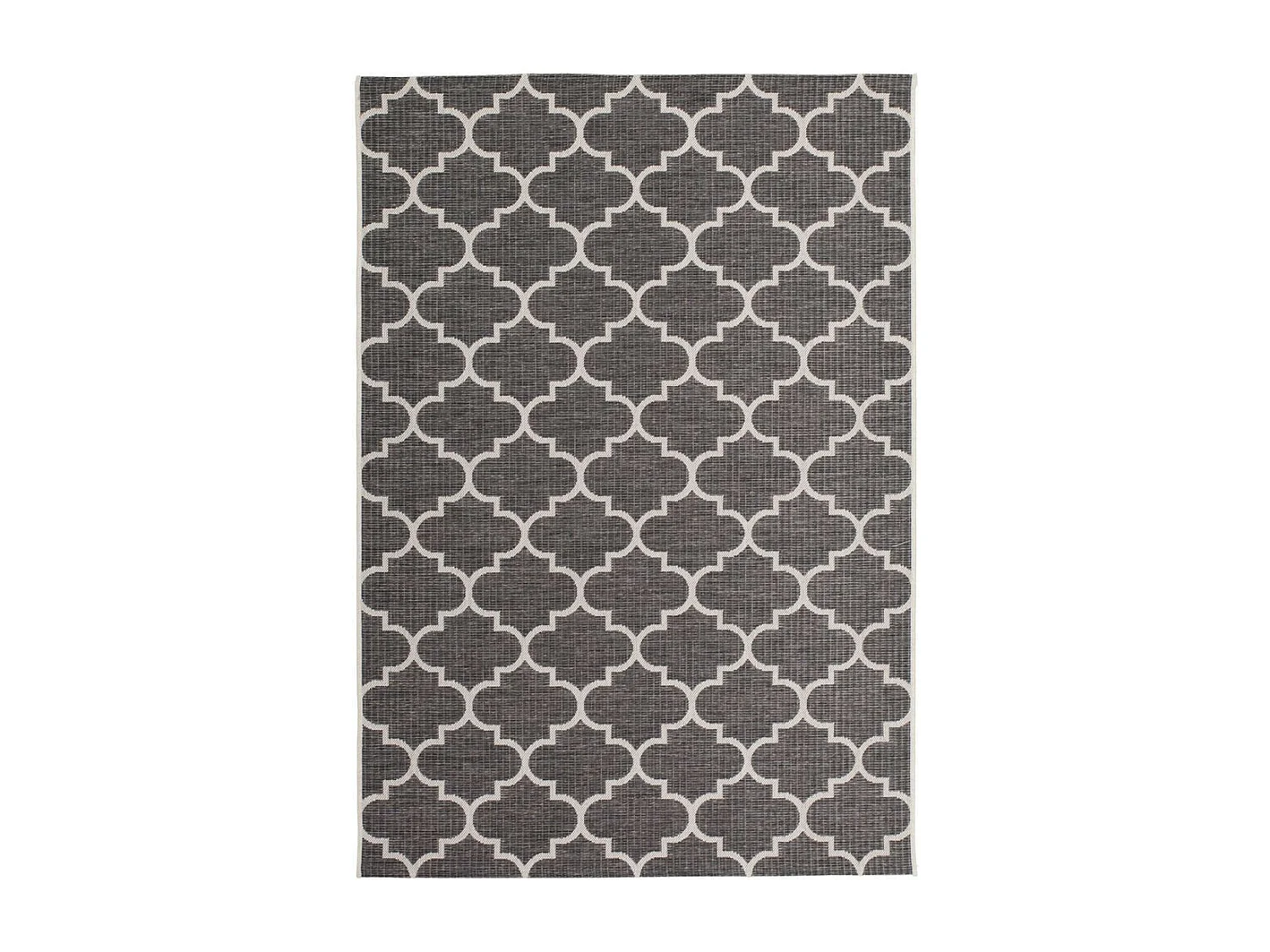 Tapis Tissé à Poils Courts "Batu" Gris 120 x 170 cm