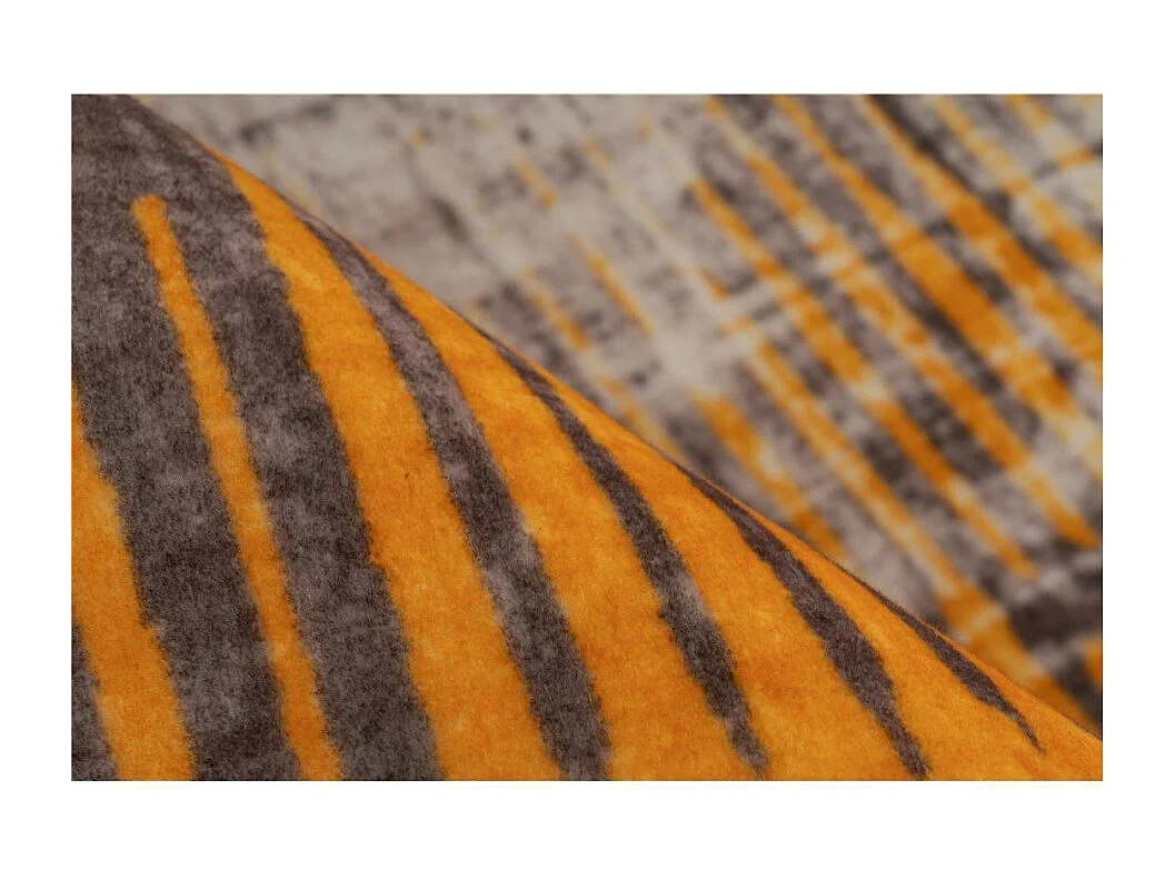 Tapis Tissé Doux à Poils Courts "Saphira" Jaune 120 x 170 cm