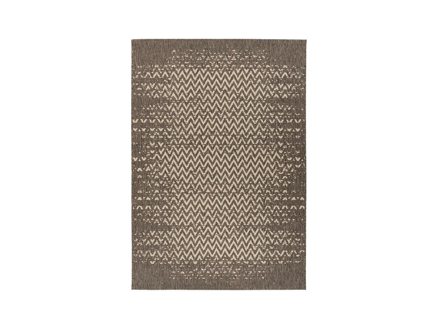 Tapis Tissé à Poils Plats "Splash" Marron 160 x 230 cm