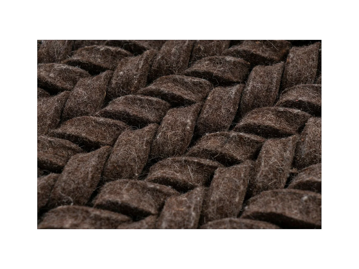 Tapis en Laine Tissé à la Main "Robbie" Marron 200 x 290 cm