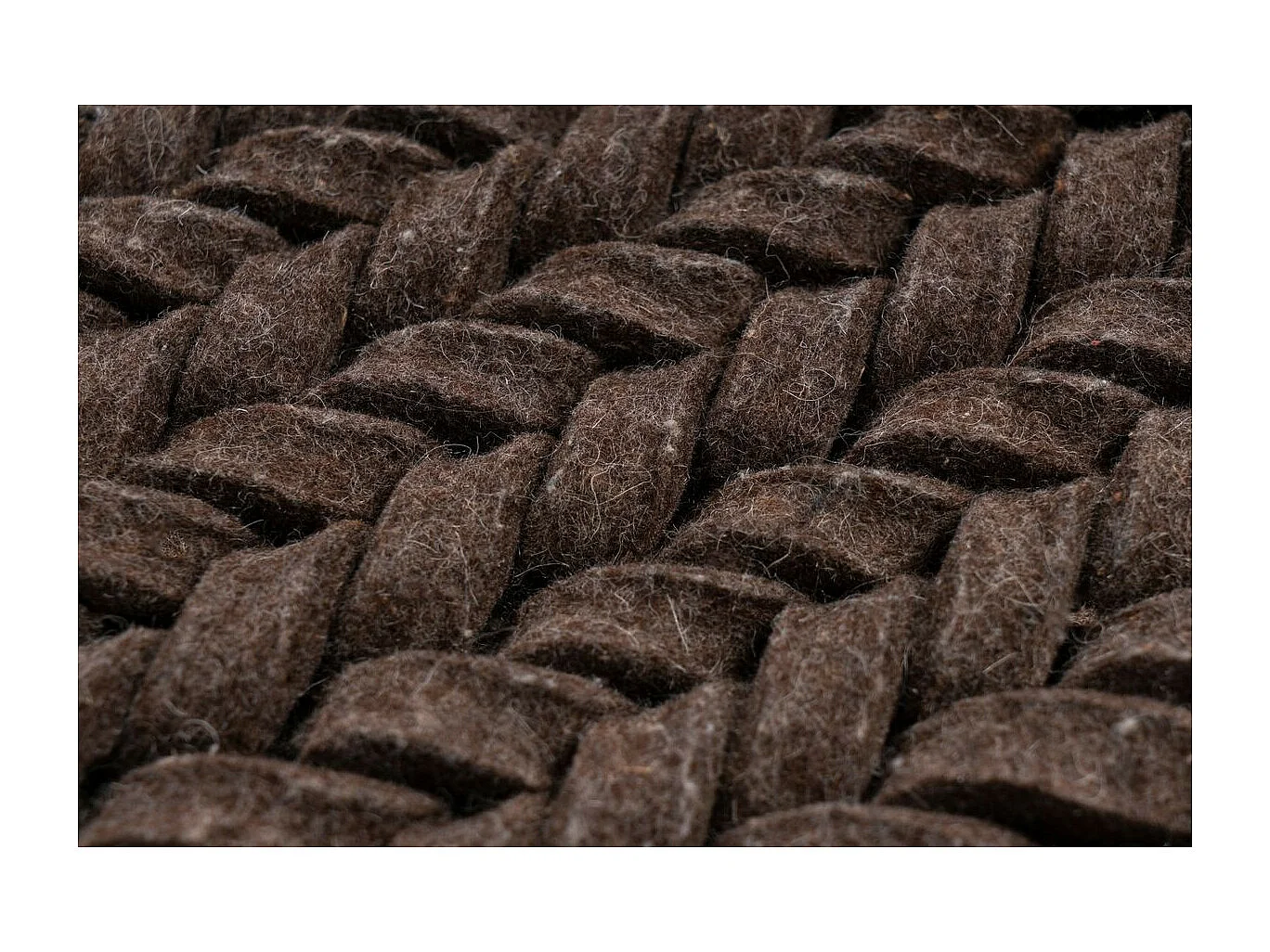 Tapis en Laine Tissé à la Main "Robbie" Marron 200 x 290 cm