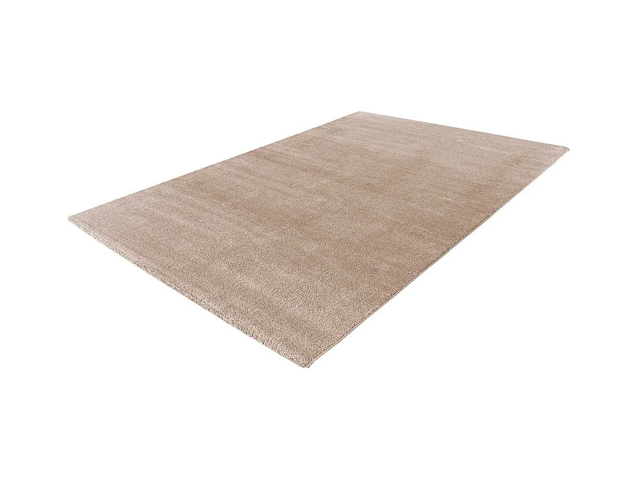 Tapis Tissé Shaggy à Poils Longs "Nila" Taupe 80 x 150 cm