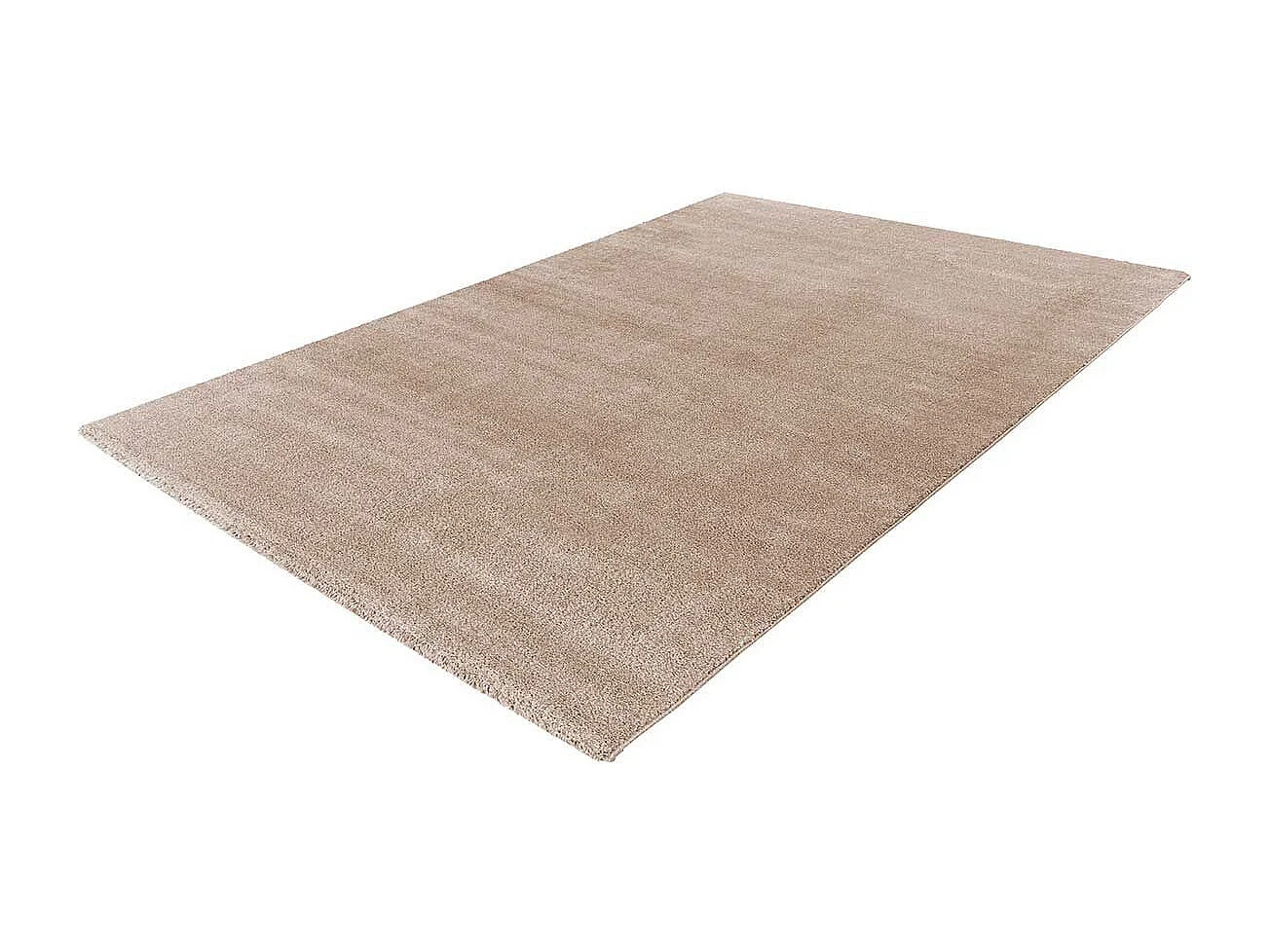 Tapis Tissé Shaggy à Poils Longs "Nila" Taupe 80 x 150 cm