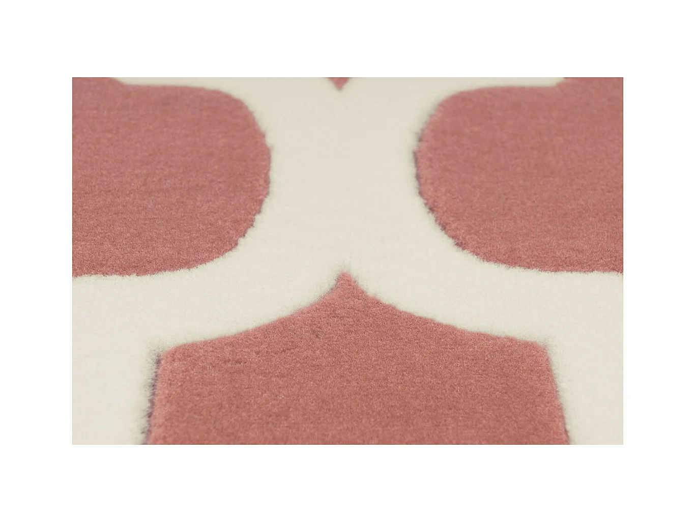 Tapis Vintage à Poils Courts "Manolya" Rose 80 x 150 cm