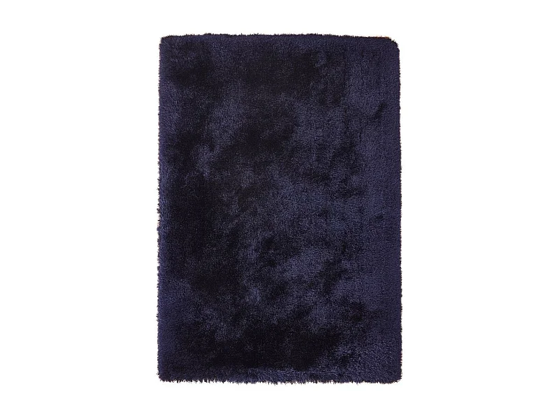 Tapis Shaggy Fait Main "Cosy" Bleu 120 x 170 cm