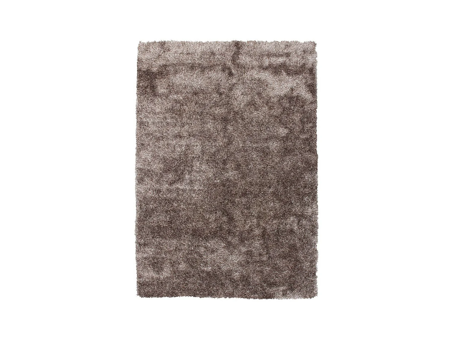 Tapis Shaggy Fait Main "Diamond" Taupe 80 x 150 cm