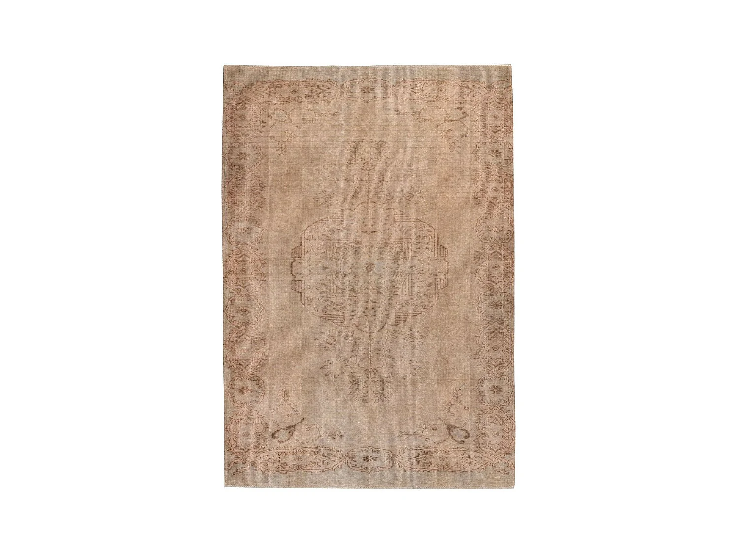 Tapis Vintage à Poils Courts "Toska" Beige 200 x 290 cm