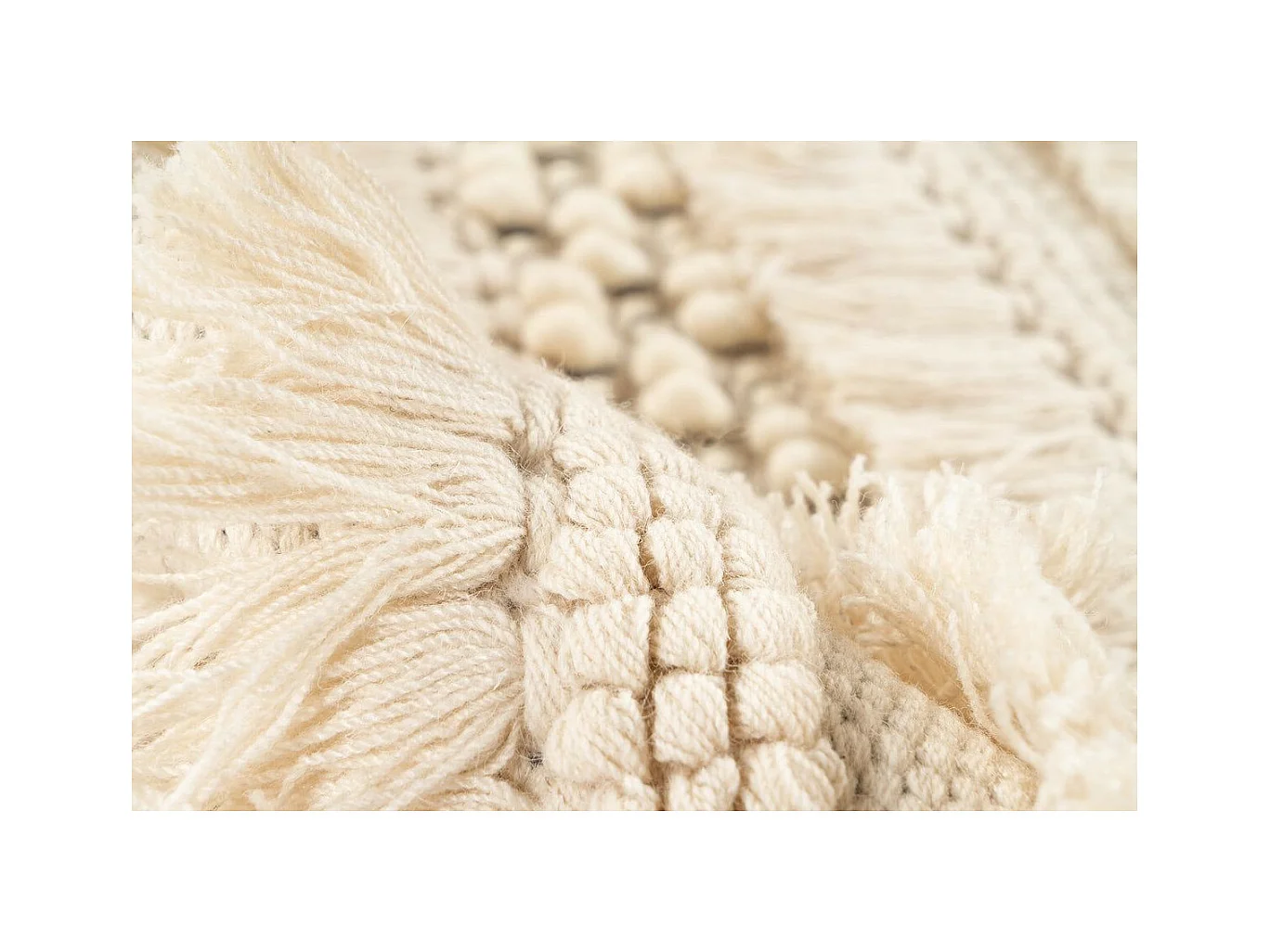 Tapis Bohème Tissé Fait à la Main "Bohist" Naturel 120 x 180 cm