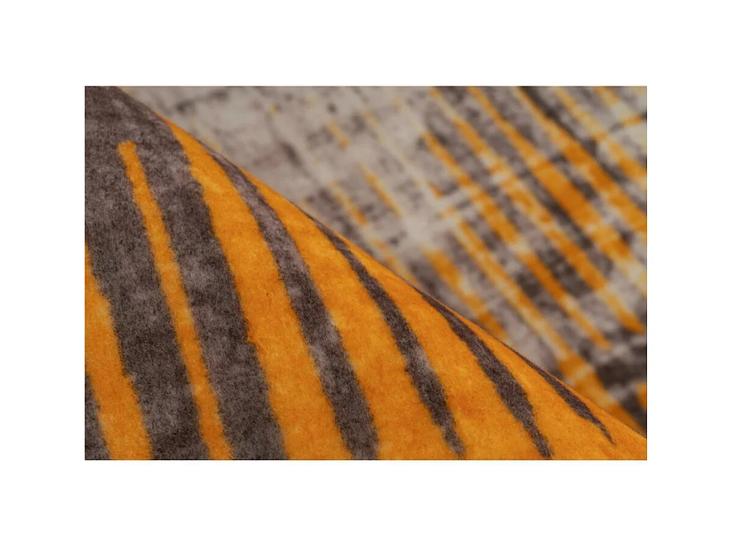 Tapis Tissé Doux à Poils Courts "Saphira" Jaune 160 x 230 cm