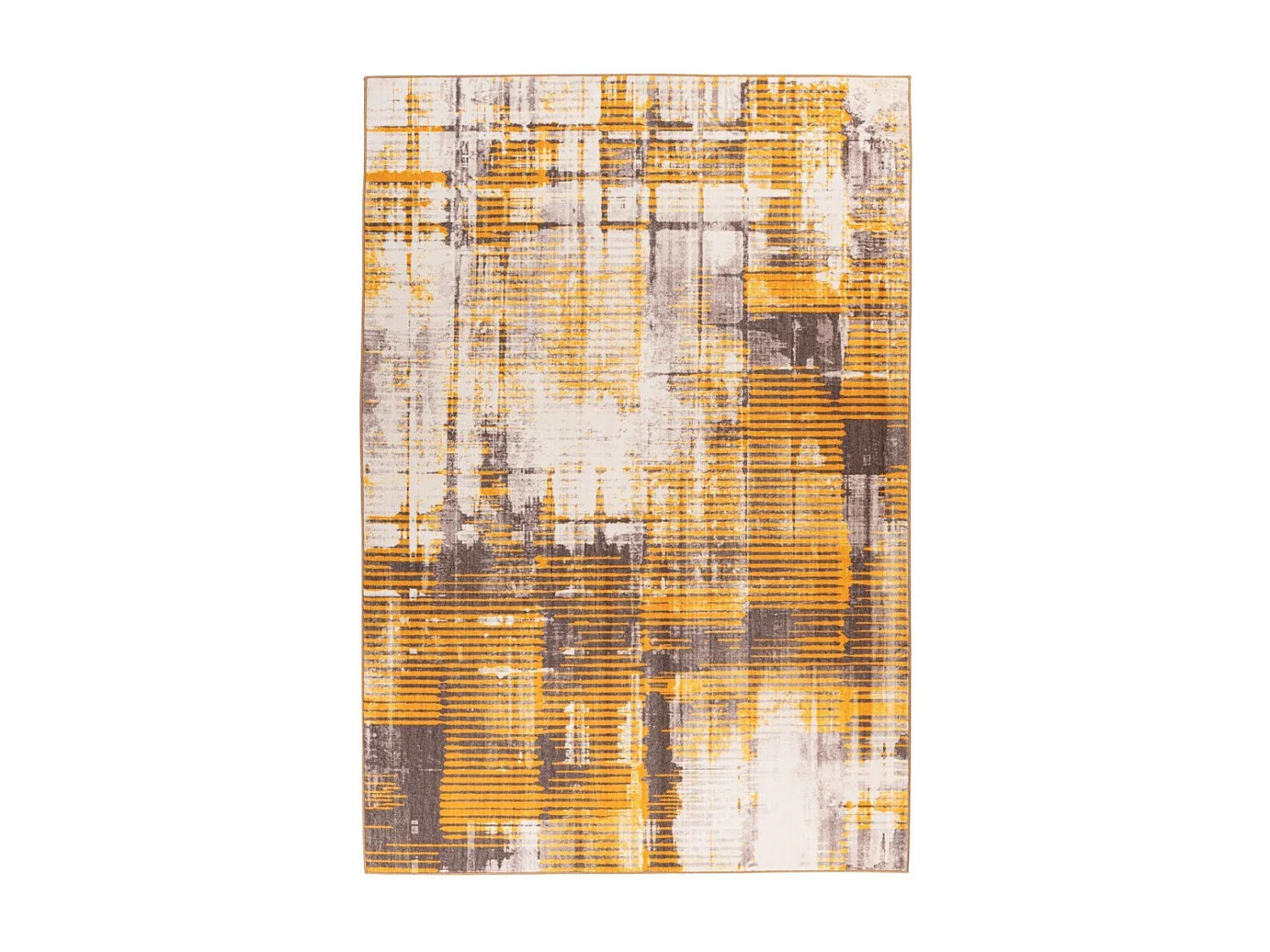 Tapis Tissé Doux à Poils Courts "Saphira" Jaune 160 x 230 cm