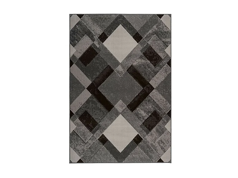 Tapis Rétro à Poils Courts "Esperanto I" Taupe 80 x 150 cm