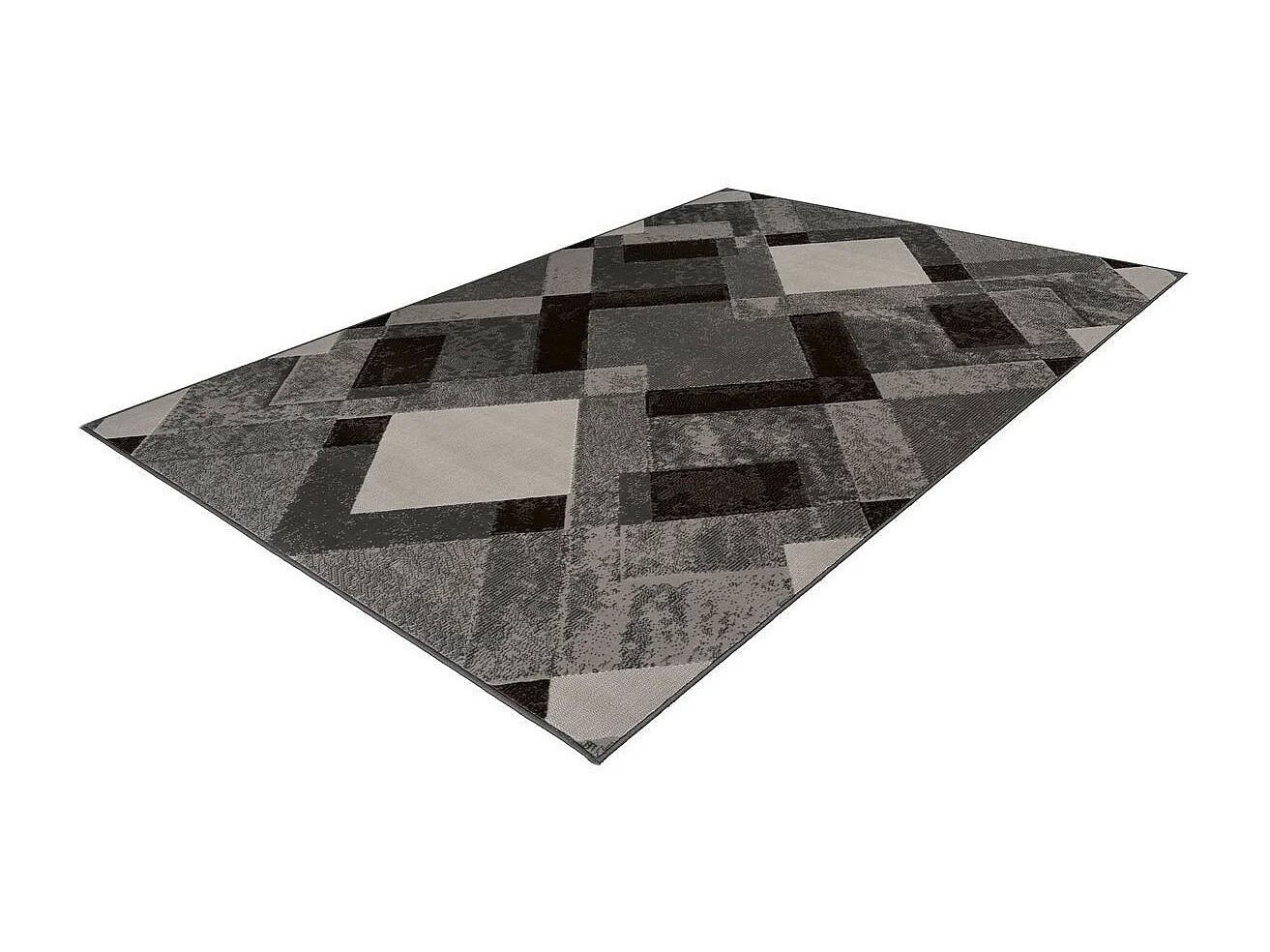 Tapis Rétro à Poils Courts "Esperanto I" Taupe 80 x 150 cm