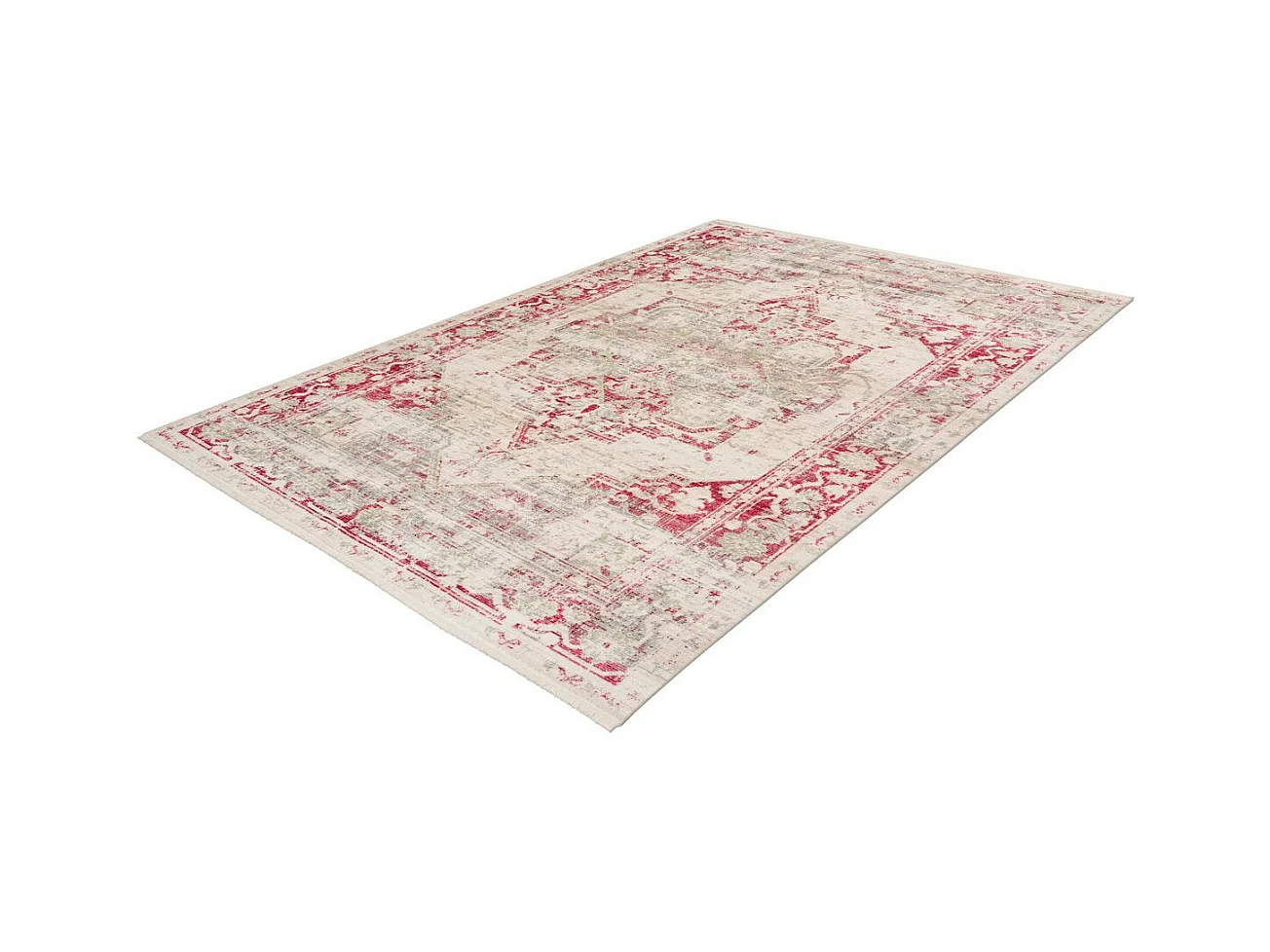 Tapis Vintage à Poils Courts "Baroque I" Multicolore 120 x 170 cm