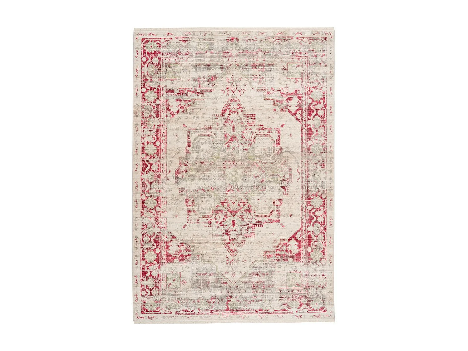 Tapis Vintage à Poils Courts "Baroque I" Multicolore 120 x 170 cm