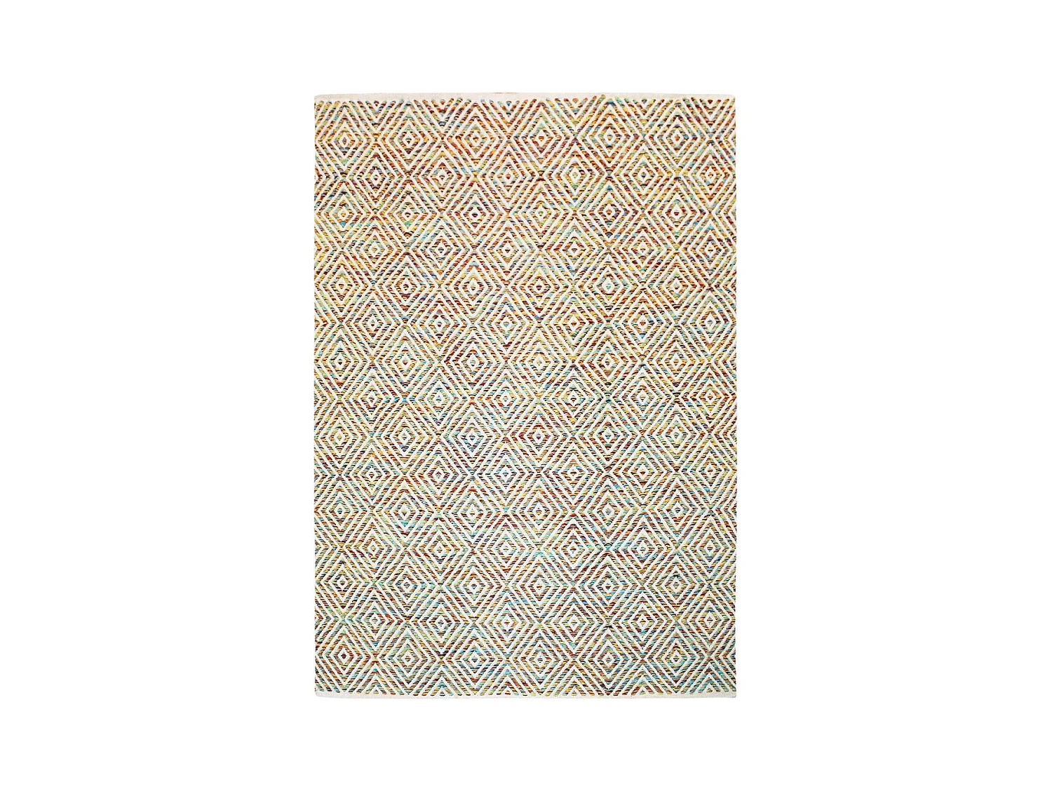 Tapis Géométrique Fait Main "Aperitif" Multicolore 80 x 150 cm