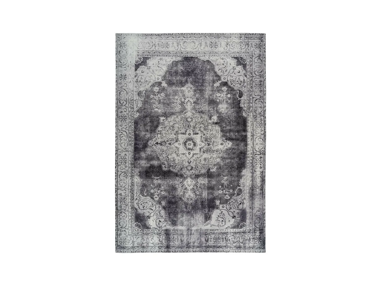 Tapis Imprimé Antique "Vintage" Gris 200 x 290 cm