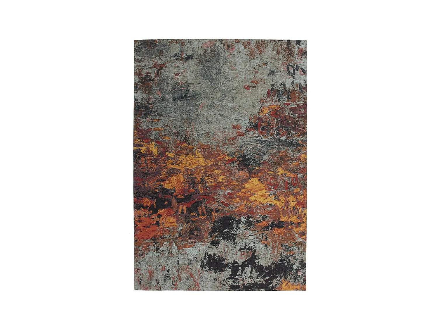 Tapis Vintage à Poils Courts "Blaze" Multicolore 115 x 170 cm