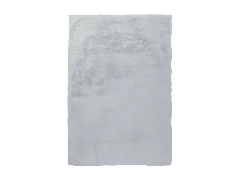 Tapis Tufté à la Main à Poils Longs "Rabbit" Bleu Gris 160 x 230 cm