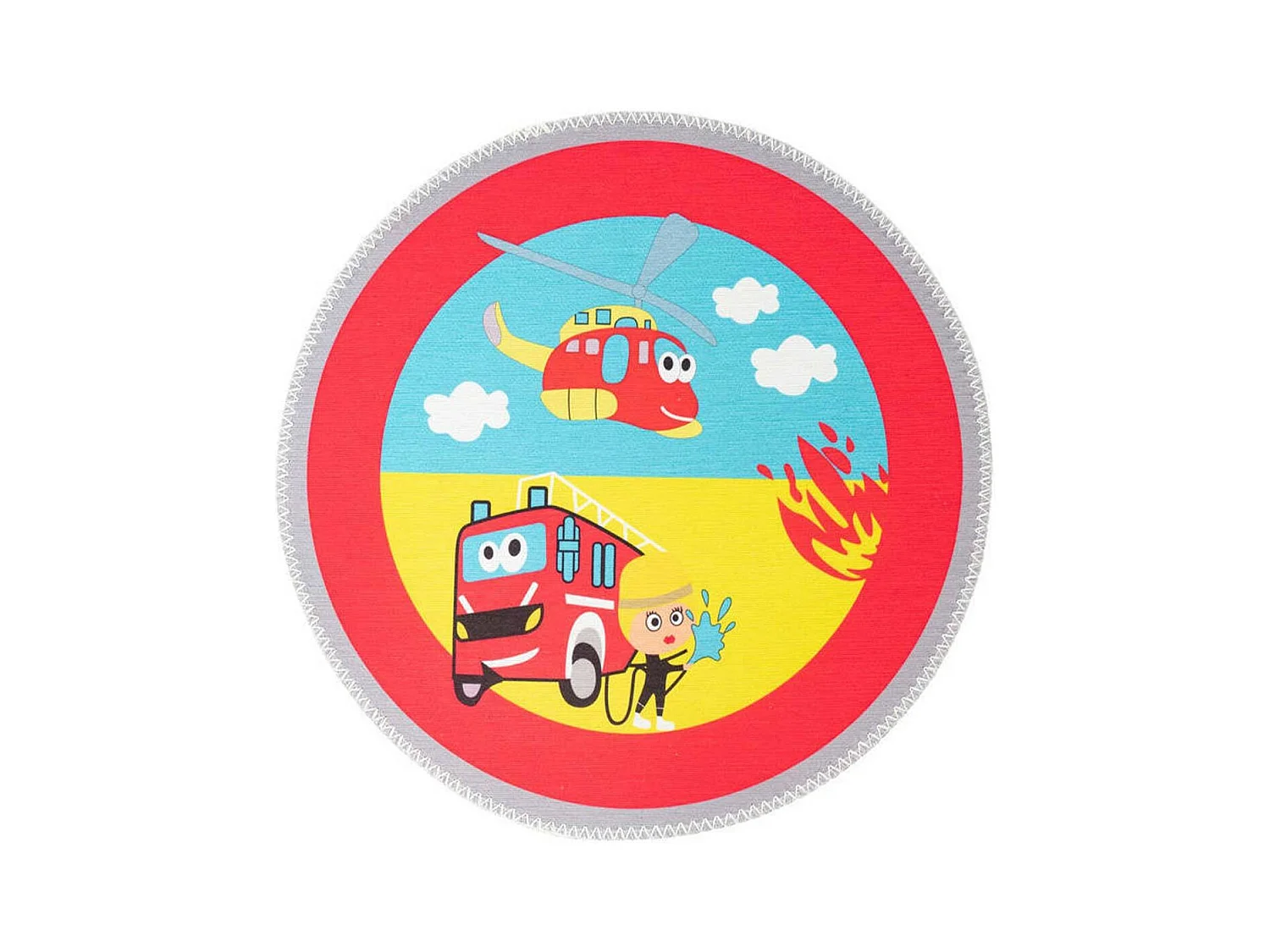 Tapis Enfant Imprimé "Playground III" 160cm Multicolore