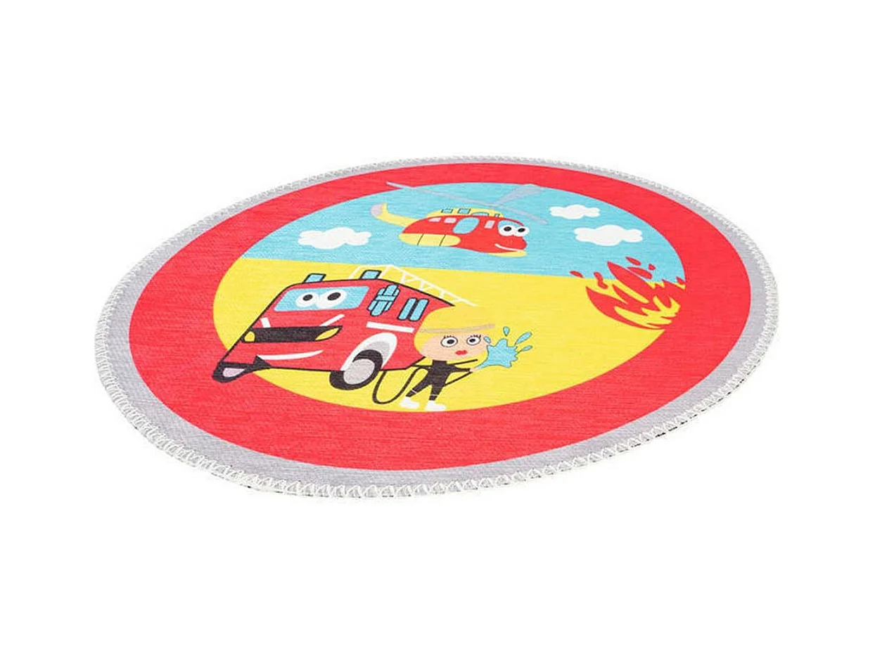 Tapis Enfant Imprimé "Playground III" 160cm Multicolore
