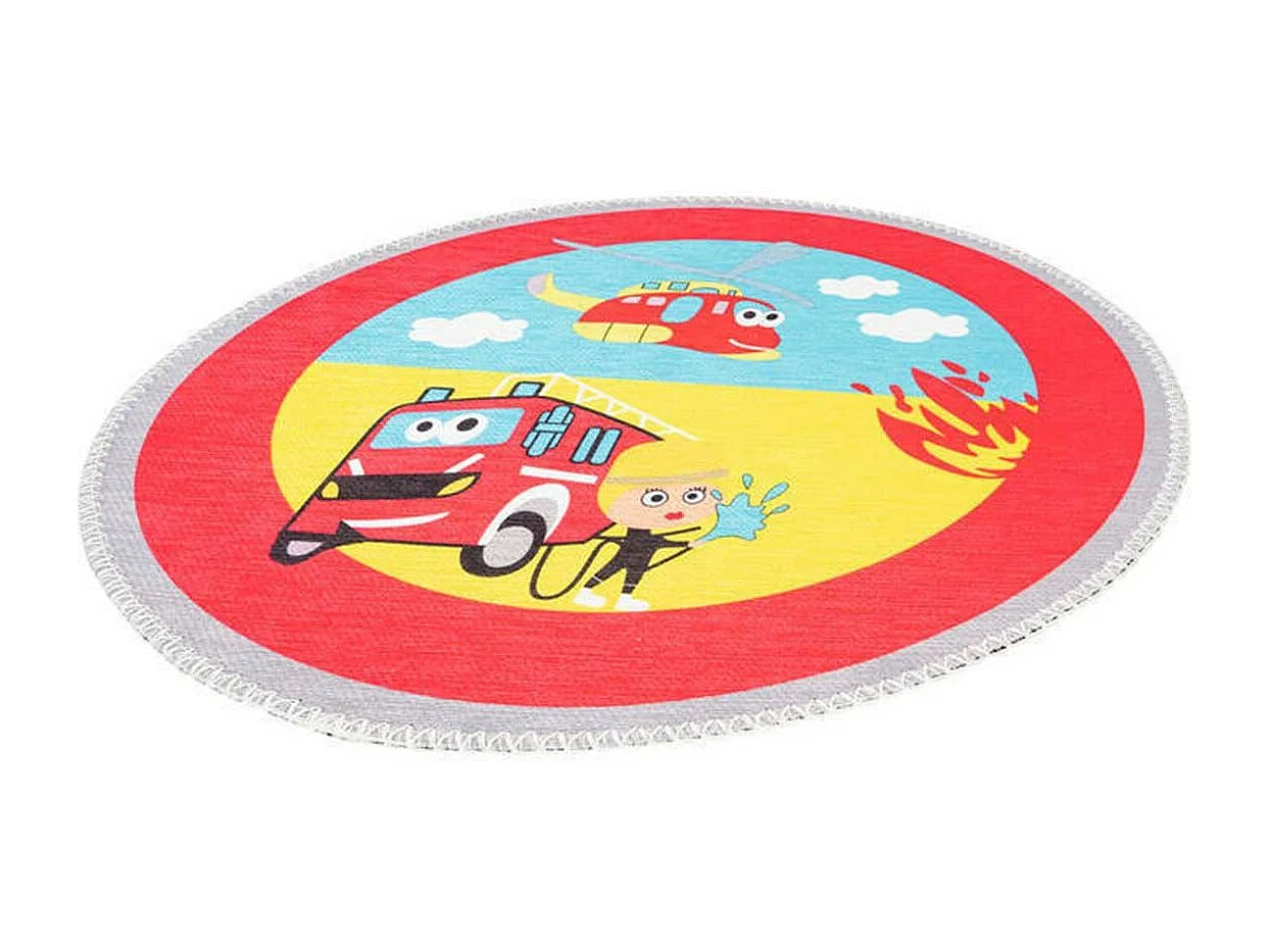 Tapis Enfant Imprimé "Playground III" 160cm Multicolore