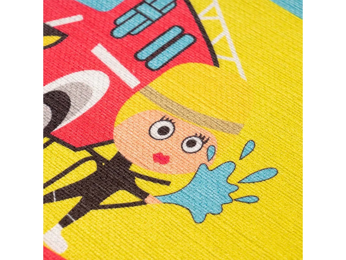 Tapis Enfant Imprimé "Playground III" 160cm Multicolore