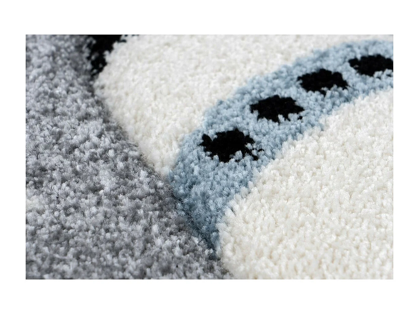 Tapis de Chambre Enfant Espace "Yowah" Argent 80 x 150 cm