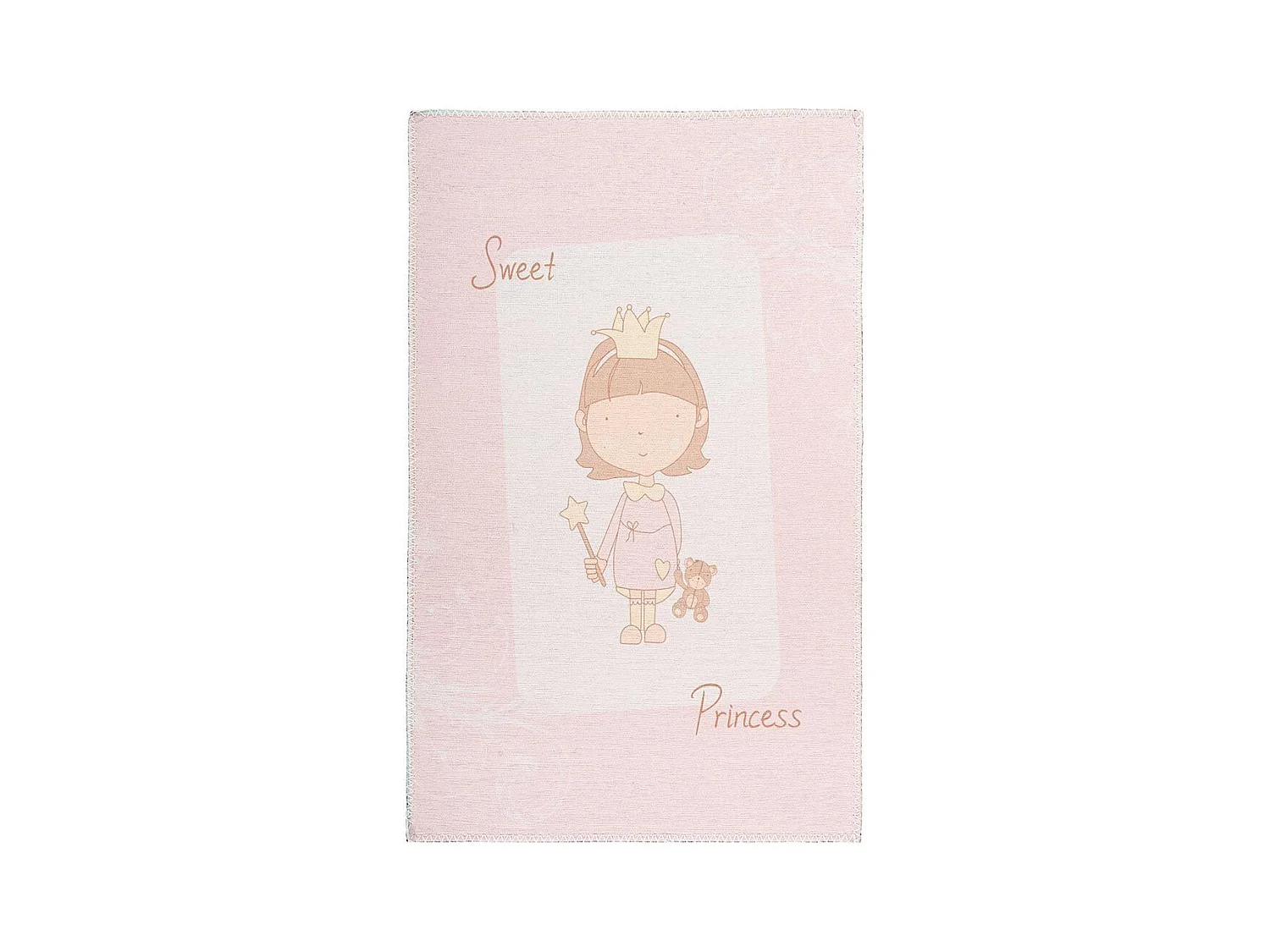 Tapis Enfant Imprimé "Bambini VI" Rose 120 x 180 cm