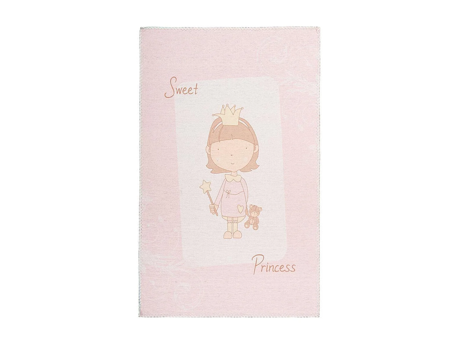Tapis Enfant Imprimé "Bambini VI" Rose 120 x 180 cm