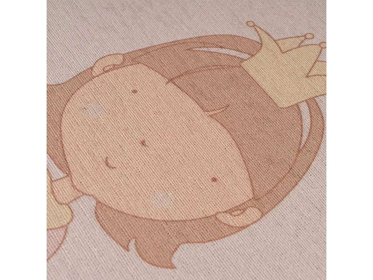 Tapis Enfant Imprimé "Bambini VI" Rose 120 x 180 cm