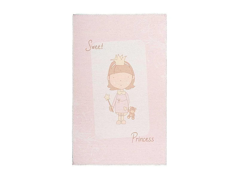 Tapis Enfant Imprimé "Bambini VI" Rose 120 x 180 cm