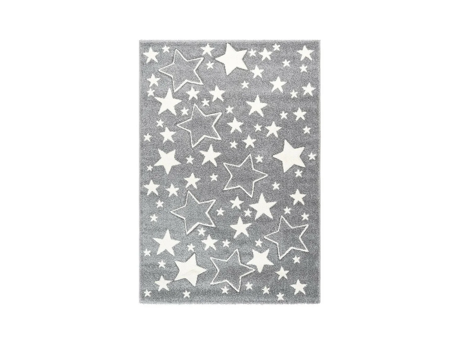 Tapis de Chambre Enfant Étoiles "Tamworth" Argent 120 x 170 cm