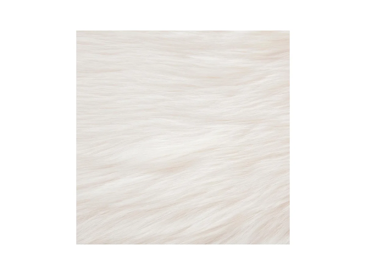 Tapis Imitation Fourrure "Aicka" 60x90cm Blanc
