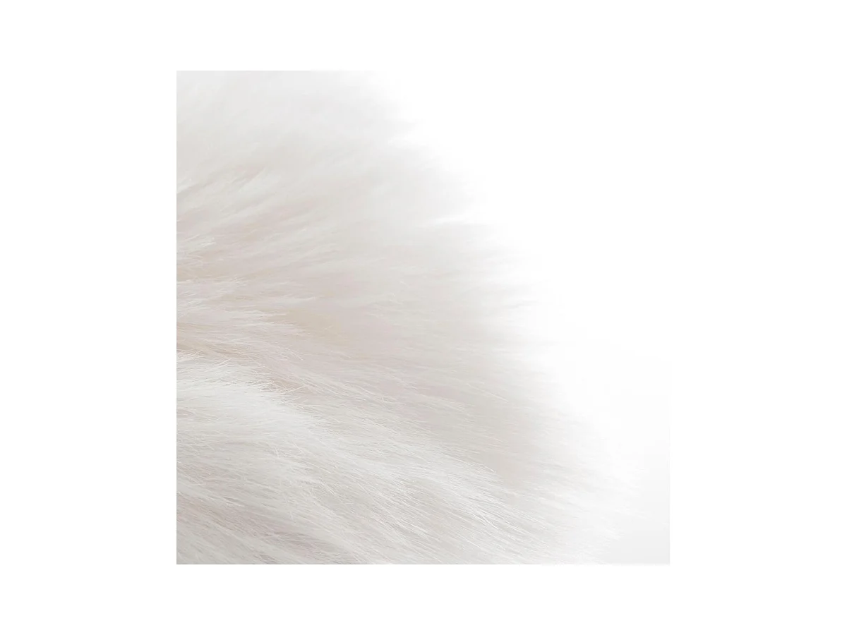 Tapis Imitation Fourrure "Aicka" 60x90cm Blanc