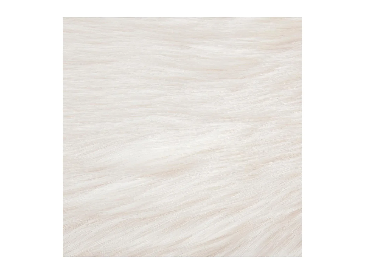 Tapis Imitation Fourrure "Aicka" 60x90cm Blanc