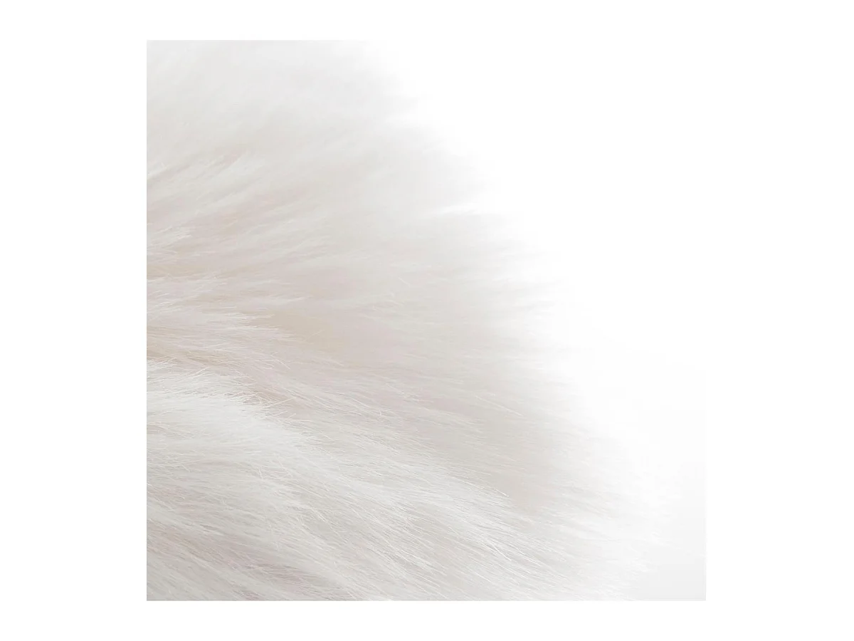 Tapis Imitation Fourrure "Aicka" 60x90cm Blanc