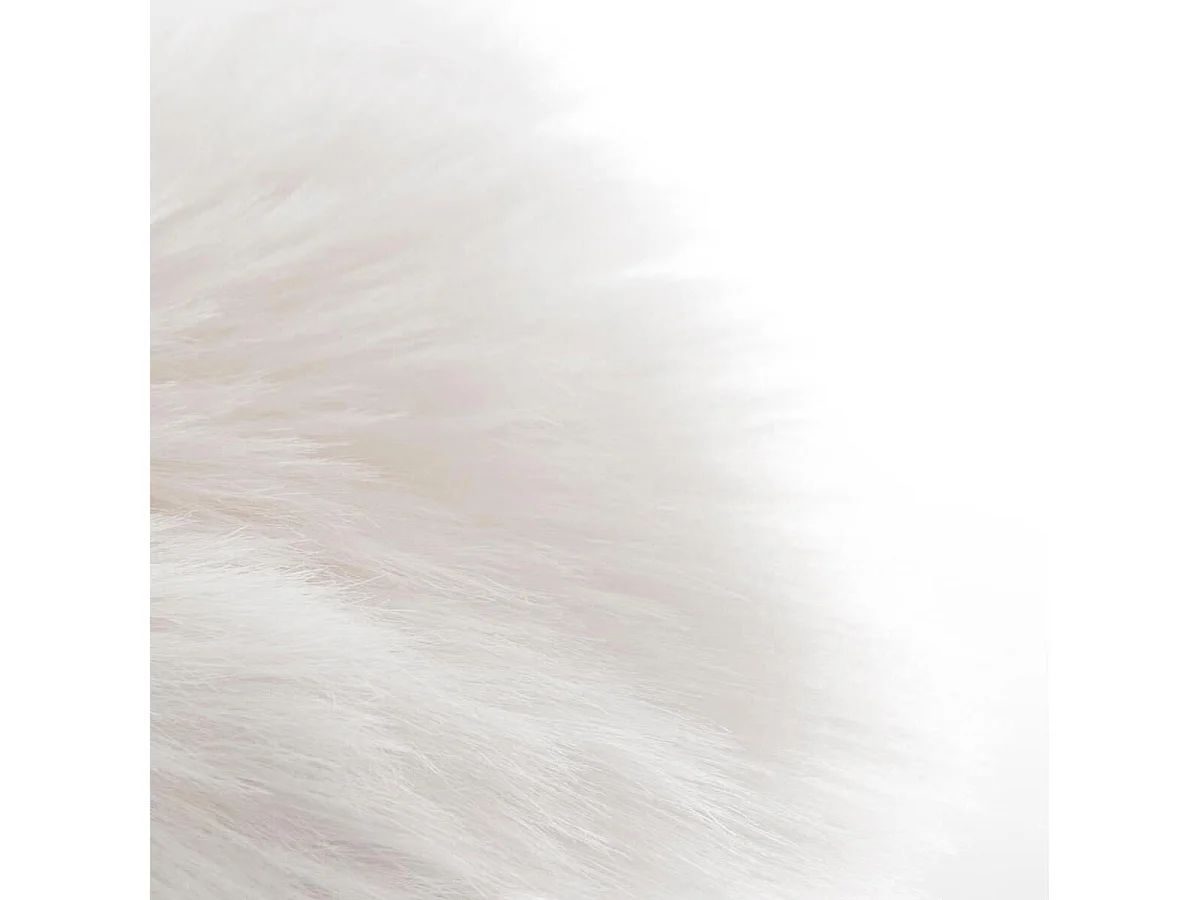 Tapis Imitation Fourrure "Aicka" 60x90cm Blanc