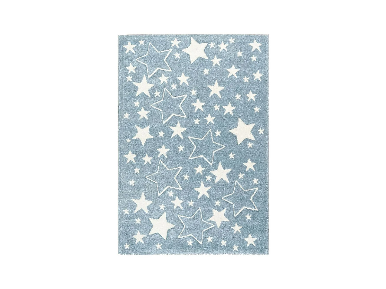Tapis de Chambre Enfant Étoiles "Tamworth" Bleu 80 x 150 cm