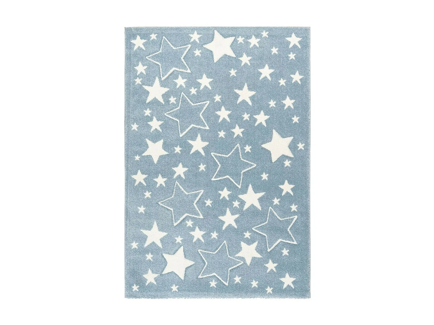 Tapis de Chambre Enfant Étoiles "Tamworth" Bleu 80 x 150 cm
