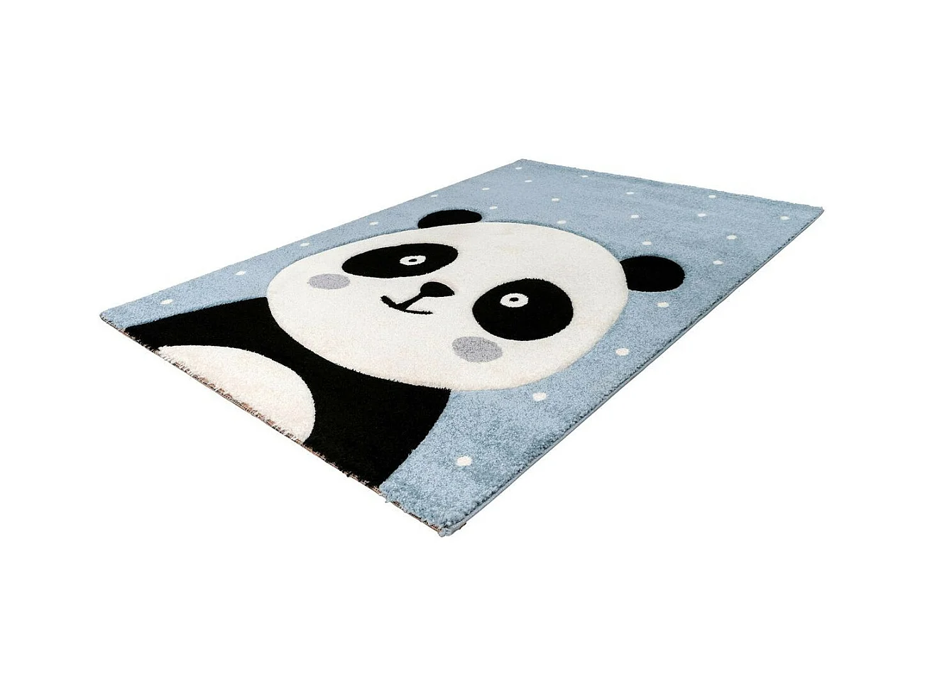 Tapis de Chambre Enfant Panda "Madurra" Bleu 80 x 150 cm