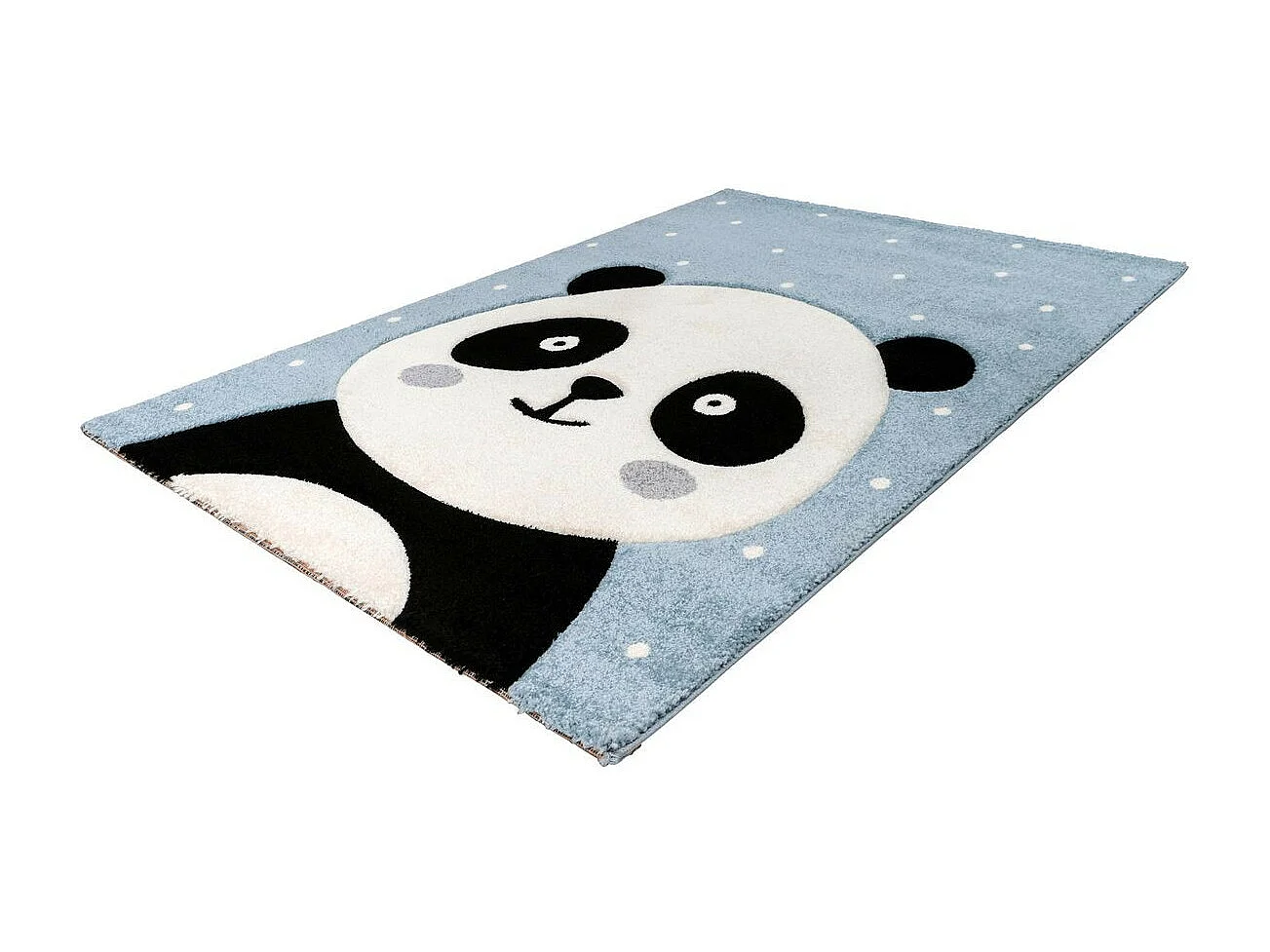 Tapis de Chambre Enfant Panda "Madurra" Bleu 80 x 150 cm