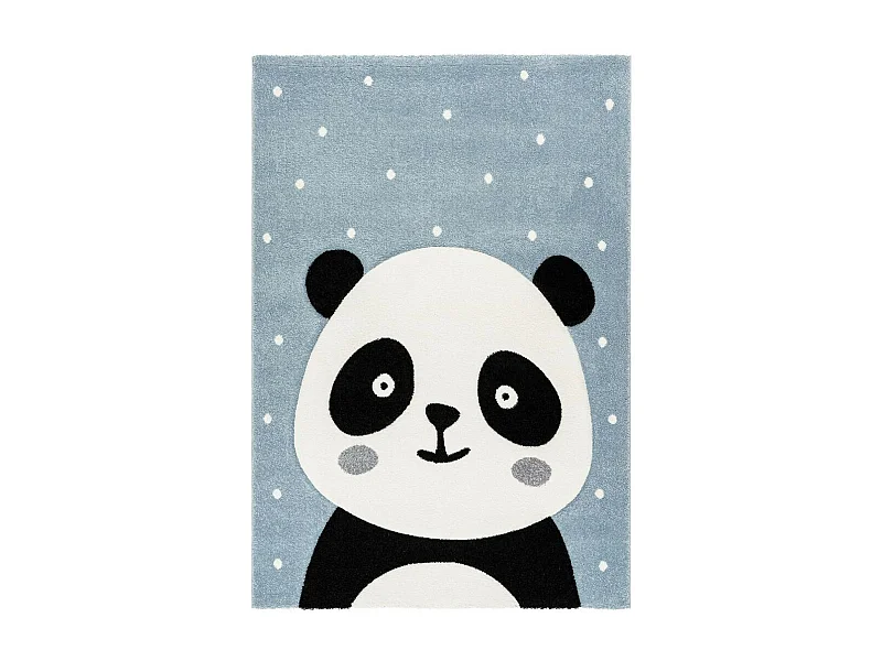 Tapis de Chambre Enfant Panda "Madurra" Bleu 80 x 150 cm