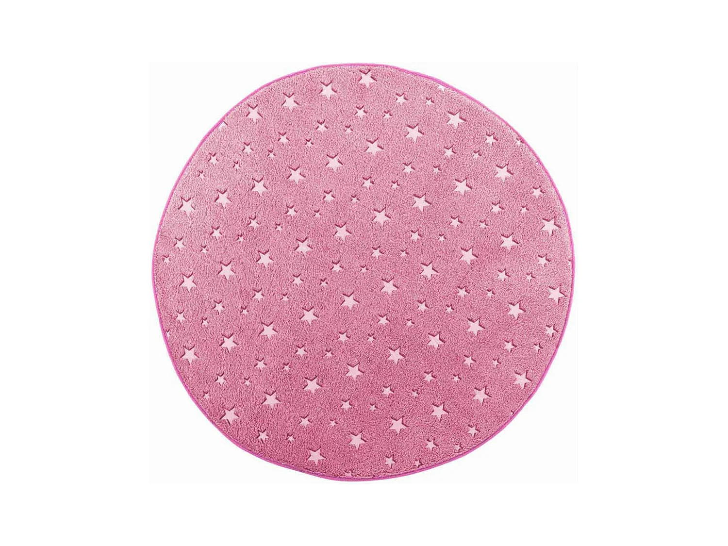 Tapis Enfant Déco "Fluo Night" 90cm Fuchsia