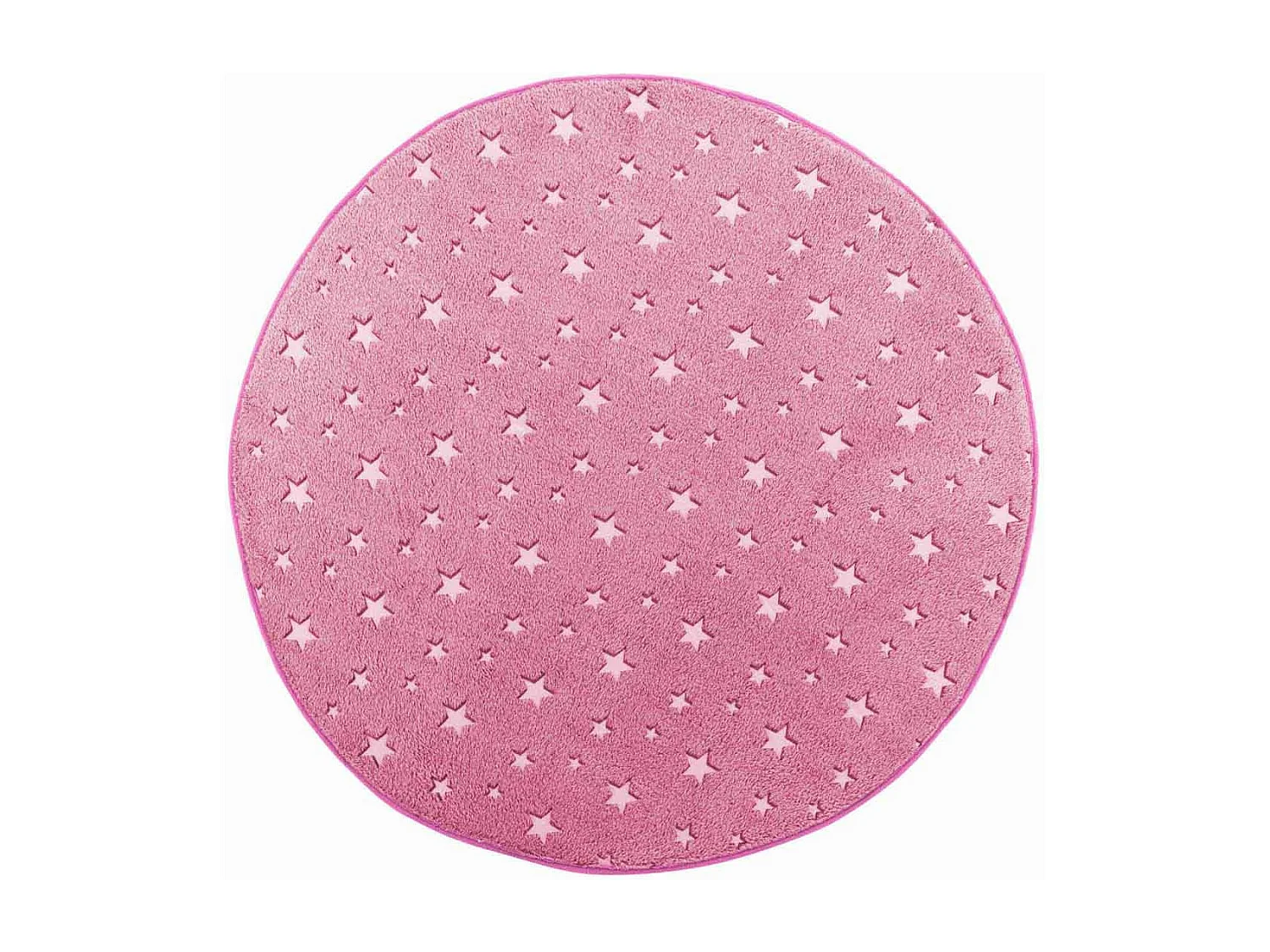 Tapis Enfant Déco "Fluo Night" 90cm Fuchsia