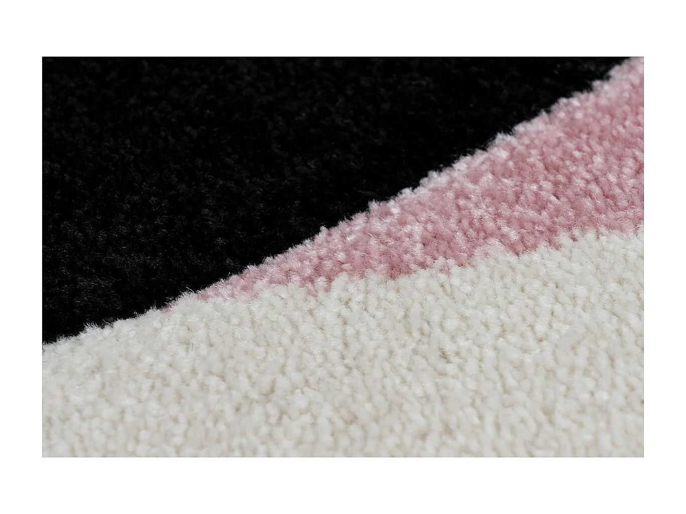 Tapis de Chambre Enfant Pingouin "Gidya" Rose 80 x 150 cm