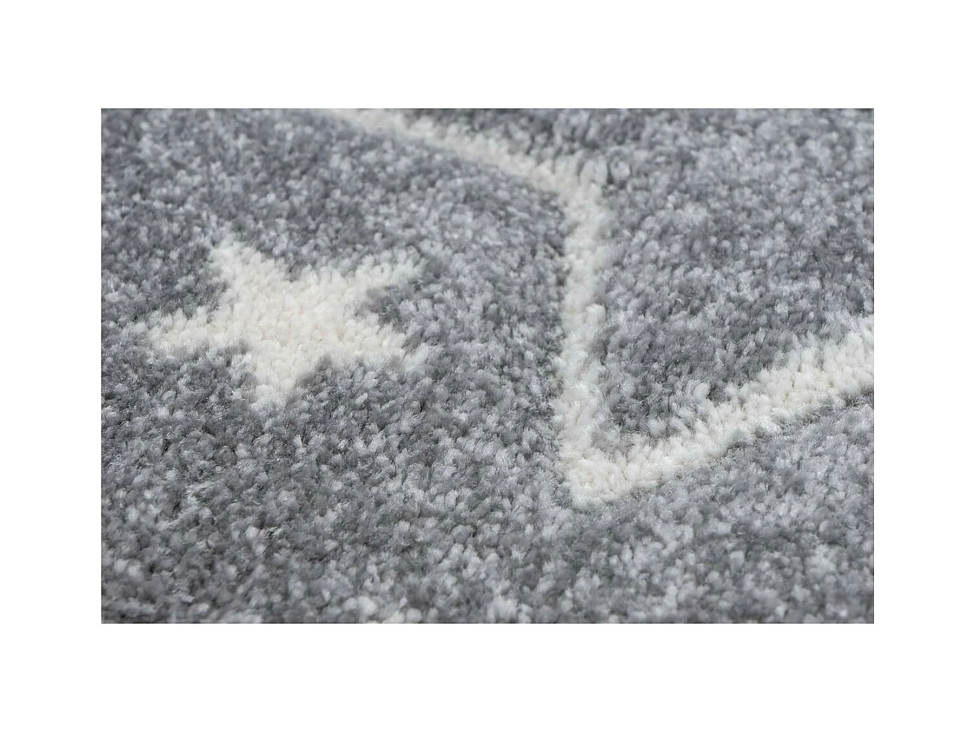 Tapis de Chambre Enfant Étoiles "Tamworth" Argent 80 x 150 cm