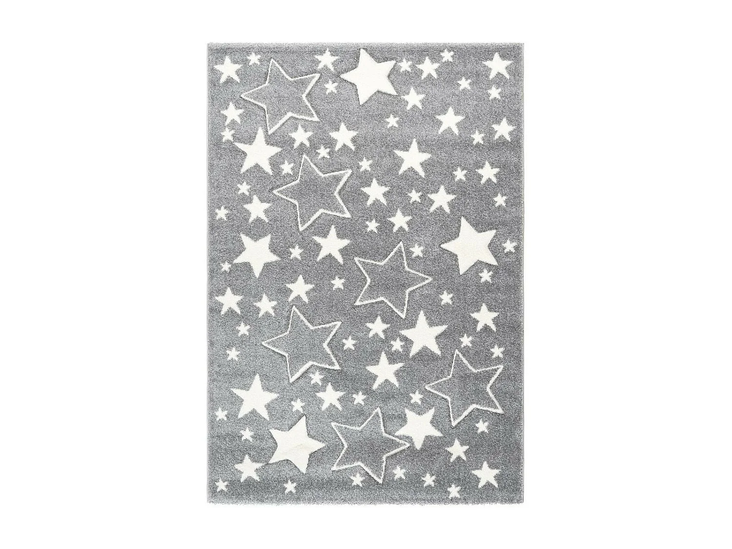 Tapis de Chambre Enfant Étoiles "Tamworth" Argent 80 x 150 cm