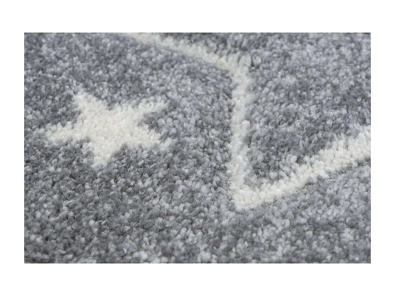 Tapis de Chambre Enfant Étoiles "Tamworth" Argent 80 x 150 cm